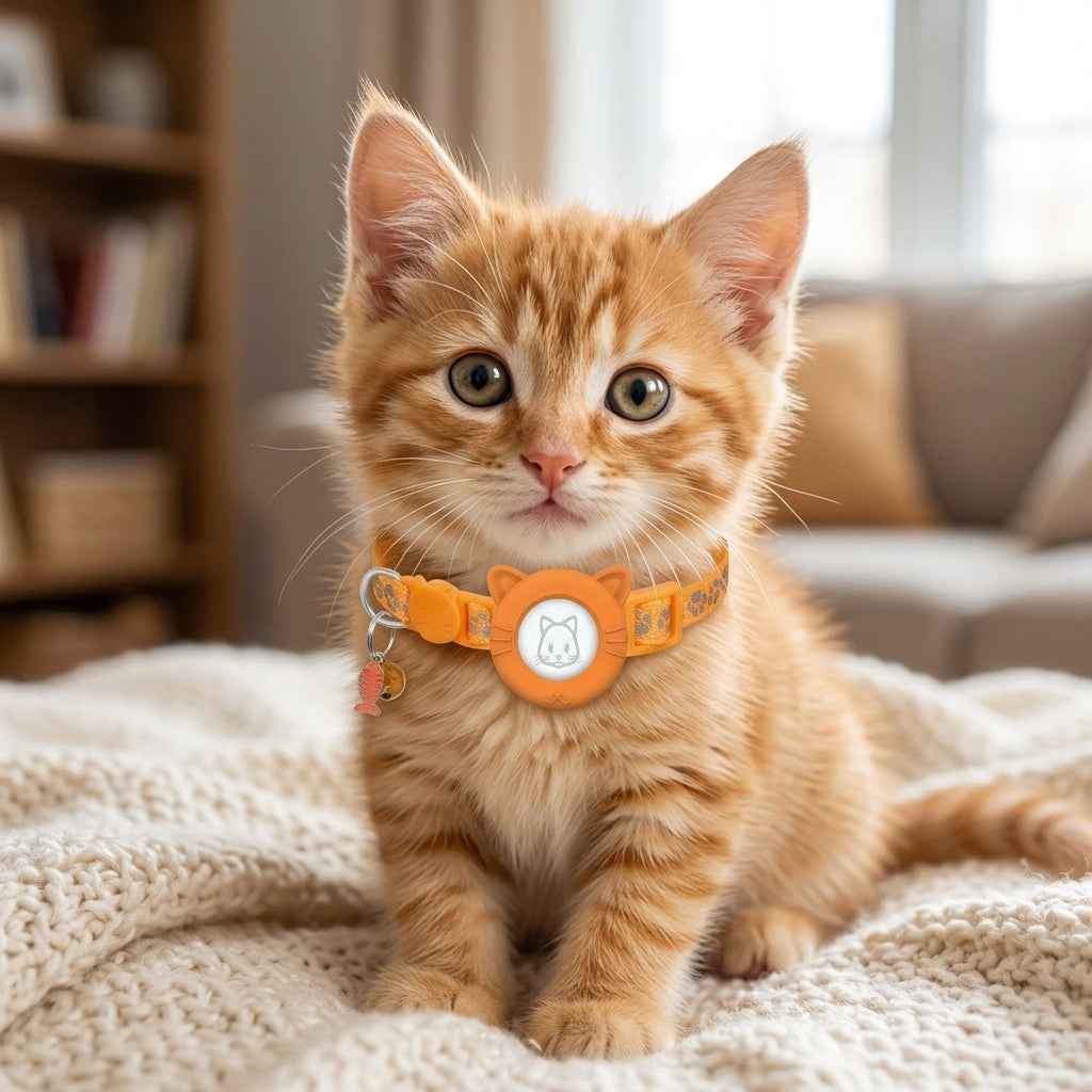 Adjustable Reflective Cat Collar with Safety Buckle for Cats & Kittens