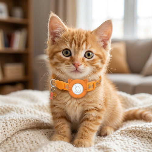 Adjustable Reflective Cat Collar with Safety Buckle for Cats & Kittens