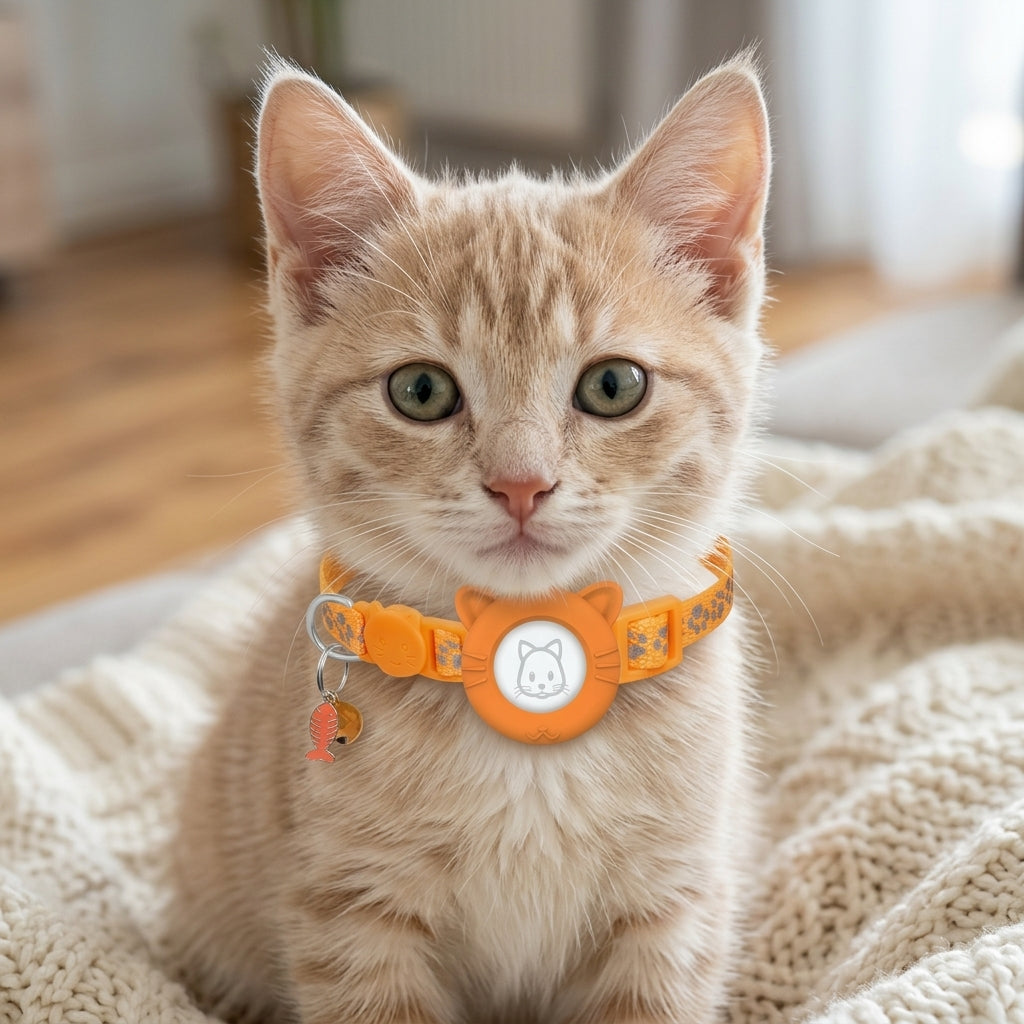 Adjustable Reflective Cat Collar with Safety Buckle for Cats & Kittens