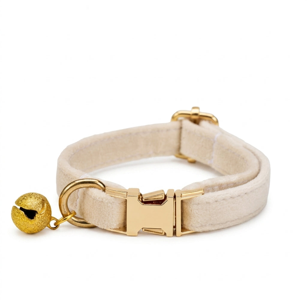 Engraved Adjustable Anti-Lost Cat Collar with Bell & ID Tag Holder for Cats & Kittens